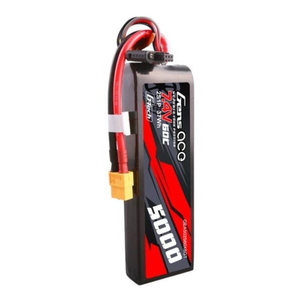 Akumulator Gens ace G-Tech 5000mAh 7.4V 60C 2S1P Lipo PC z konektorem XT60 Plug - obrazek 4