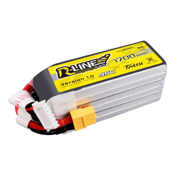 Akumulator Tattu R-Line 22.2V 1700mAh 6S 95C Lipo z konektorem XT60 Plug - obrazek 3