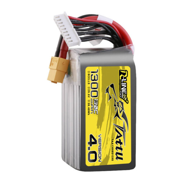 Akumulator Tattu R-Line Version 4.0 1300mAh 29.6V 130C 8S1P Lipo z konektorem XT60 Plug - obrazek 3