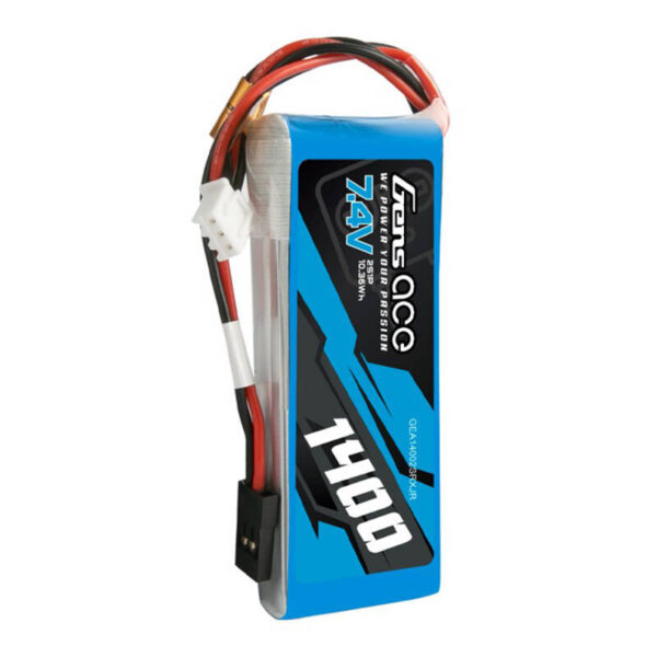 Akumulator LiPo Gens ace 1400mAh 7.4V 2S1P do nadajnika z wtyczką JR - obrazek 2