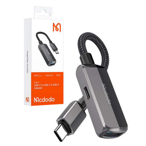 Adapter OTG 2w1 USB-C do USB-C + USB-A Mcdodo CA-2830 - obrazek 3