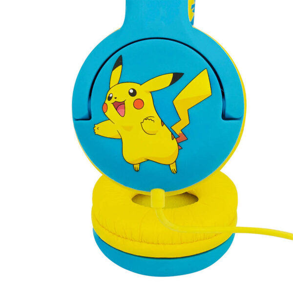 Słuchawki przewodowe dla dzieci OTL Pokemon Pikachu (niebiesko-żółte) - obrazek 3