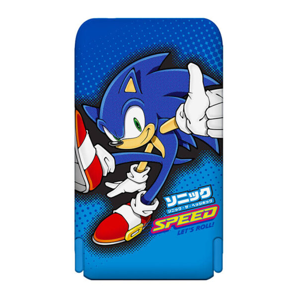 Powerbank magnetyczny OTL 5000 mAh, USB-C 15W, Sonic The Hedgehog ze stojakiem (niebieski) - obrazek 2