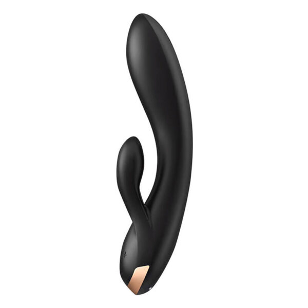 Wibrator wielofunkcyjny Satisfyer Double Flex z aplikacją (czarny) - obrazek 4