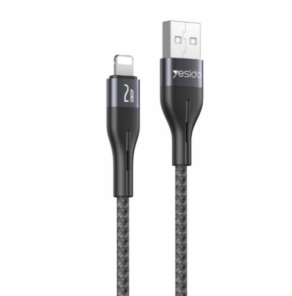 Yesido Kabel CA121 18W USB-Lightning 1m 2A, BLACK / CZARNY