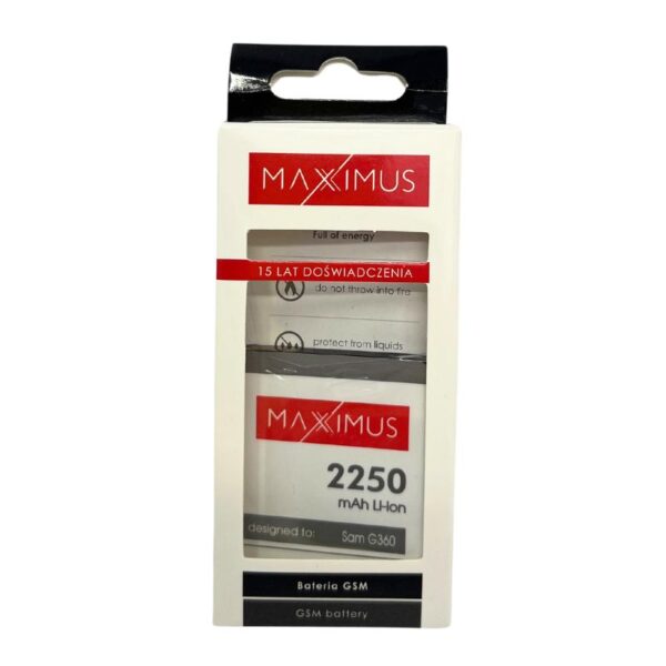 Bateria MAXXIMUS Samsung G360 Core Prime 2250mAh EB-BG360BBC - obrazek 4