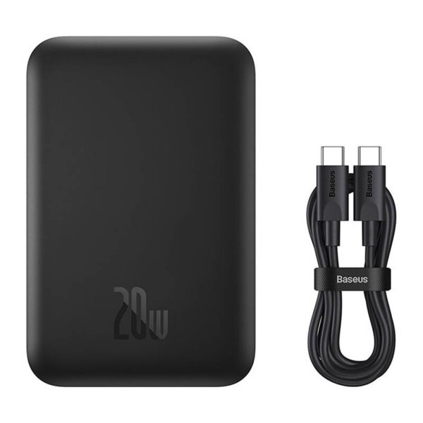 Mini bezprzewodowy PowerBank Baseus 20W (czarny) - obrazek 9