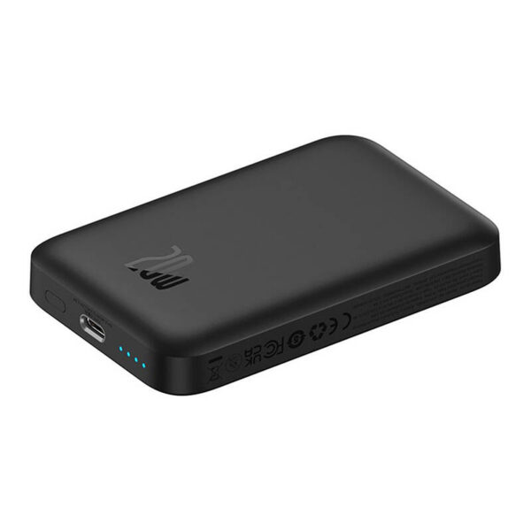 Mini bezprzewodowy PowerBank Baseus 20W (czarny) - obrazek 7