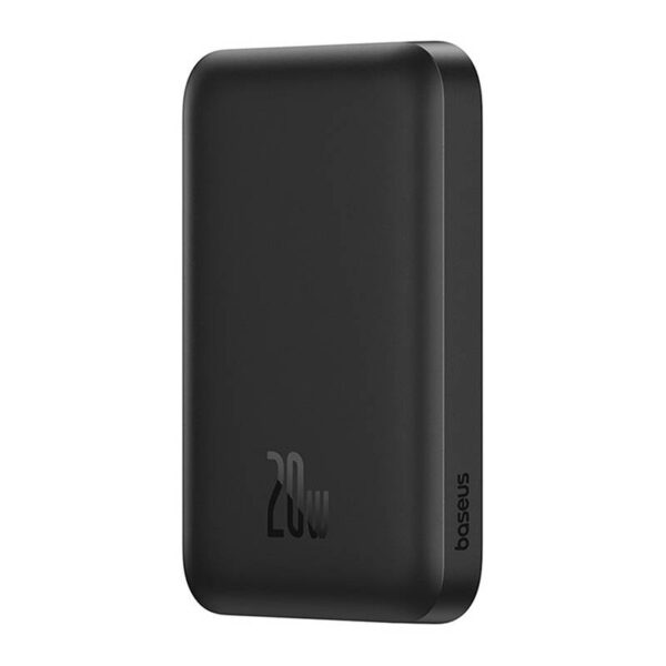 Mini bezprzewodowy PowerBank Baseus 20W (czarny) - obrazek 3