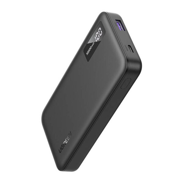 Powerbank 10000mAh Ugreen PB311, USB + USB-C, 20W PD (czarny) - obrazek 3