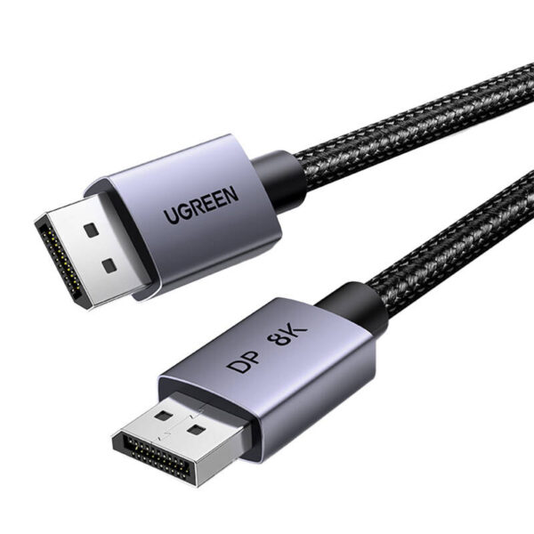 Kabel DisplayPort 1.4 Ugreen DP120, 8K 60Hz, 32.4Gbps, 1m (czarny)