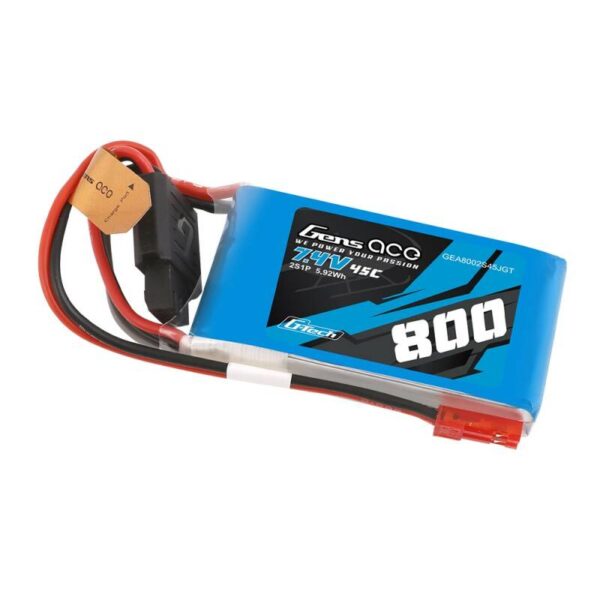 Akumulator Gens ace G-Tech Lipo 800mah 7,4V 45C 2S1P Lipo Battery - obrazek 2