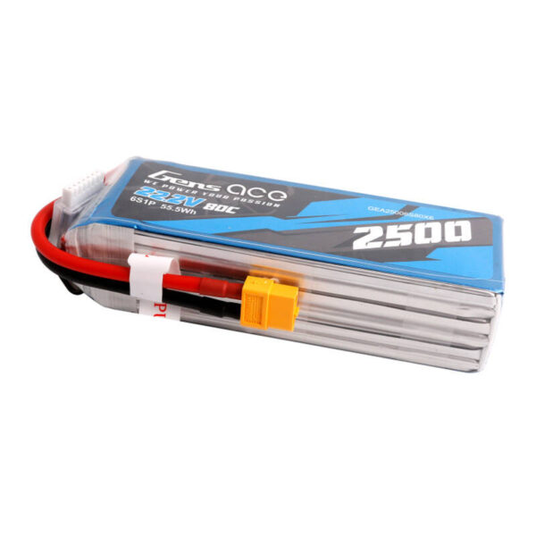 Akumulator Gens ace 2500mAh 22.2V 80C 6S1P Lipo z konektorem XT60 plug - obrazek 2