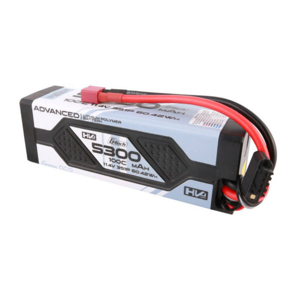 Akumulator Gens ace Advanced G-Tech 5300mAh 11.4V 3S1P 100C HV car Lipo  Hardcase z konektorem Deans Plug - obrazek 3