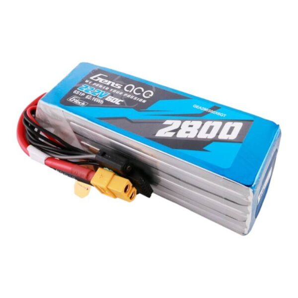 Akumulator Gens ace G-Tech 2800mAh 22.2V 60C 6S1P Lipo z konektorem XT60 plug - obrazek 3