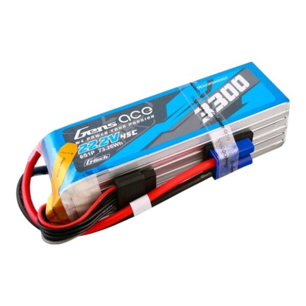 Akumulator Gens ace G-Tech 3300mAh 22.2V 45C 6S1P Lipo z konektorem EC5 Plug - obrazek 2