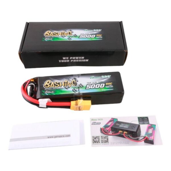 Akumulator Gens ace G-Tech 5000mAh 14.8V 4S1P 60C Lipo z konektorem XT90 Plug-Bashing Series - obrazek 5