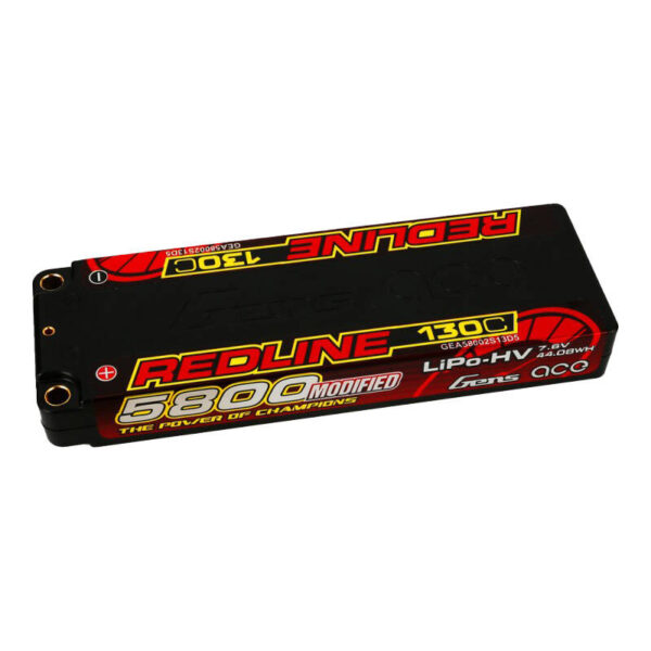 Akumulator Gens ace Redline Series 5800mAh 7.6V 130C 2S1P HardCase 56# HV Ultra LCG LiPo - obrazek 2