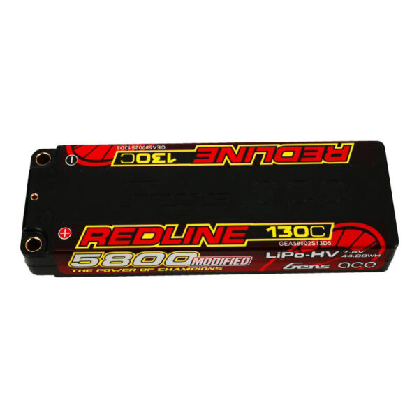 Akumulator Gens ace Redline Series 5800mAh 7.6V 130C 2S1P HardCase 56# HV Ultra LCG LiPo - obrazek 3