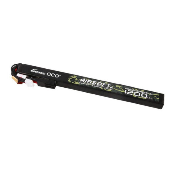 Akumulator Gens ace 25C 1200mAh 3S1P 11.1V Airsoft Gun Lipo z konektorem mini Tamiya Long size - obrazek 3