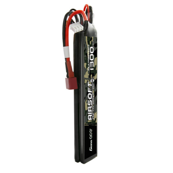 Akumulator Gens ace 25C 1300mAh 2S1P 7.4V Saddle Airsoft Gun Lipo z konektorem T - obrazek 2