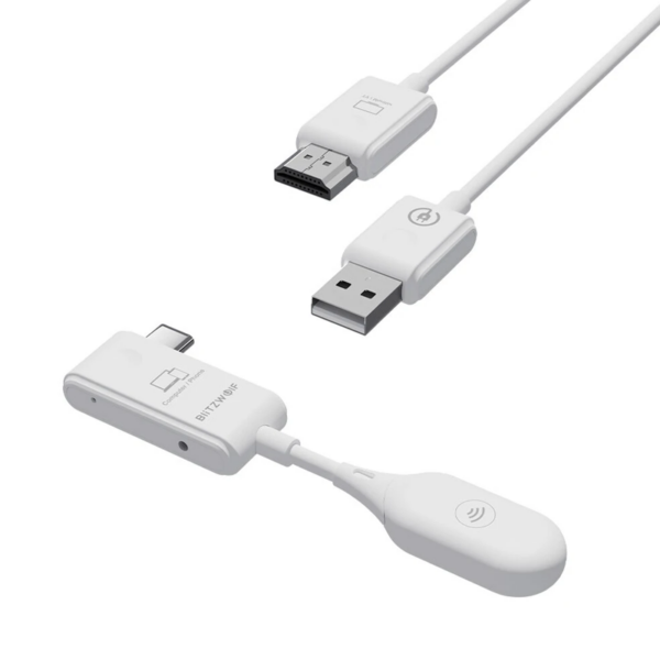 Transmiter / Odbiornik BlitzWolf, BW-CS7, Bezprzewodowy USB-C do HD - obrazek 2