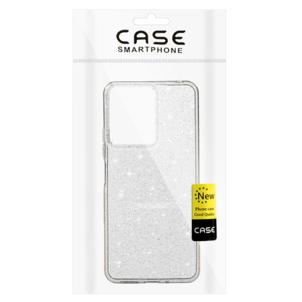 Etui Crystal Glitter Case do Xiaomi Redmi 13C Srebrny - obrazek 6