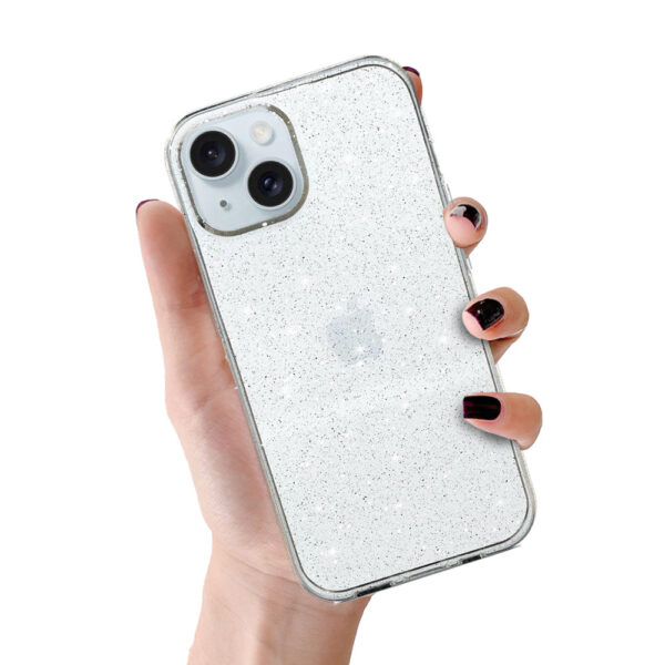 Etui Crystal Glitter Case do Iphone 13 Mini Srebrny