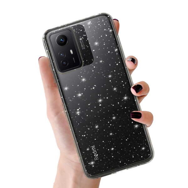 Etui Crystal Glitter Case do Xiaomi Redmi Note 12S Srebrny