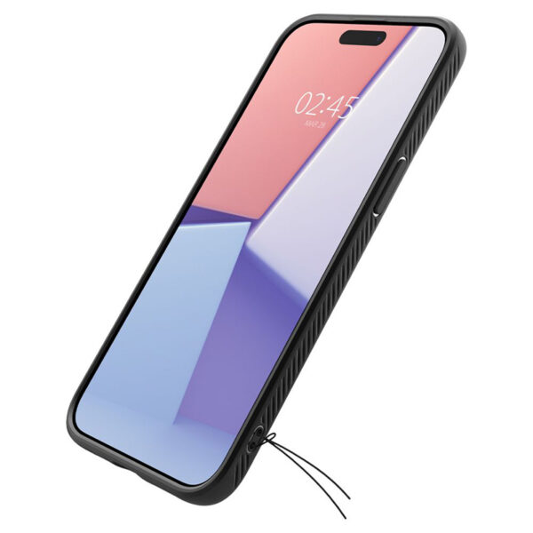 Spigen Liquid Air - Etui do iPhone 15 Pro (Matte Black) - obrazek 10