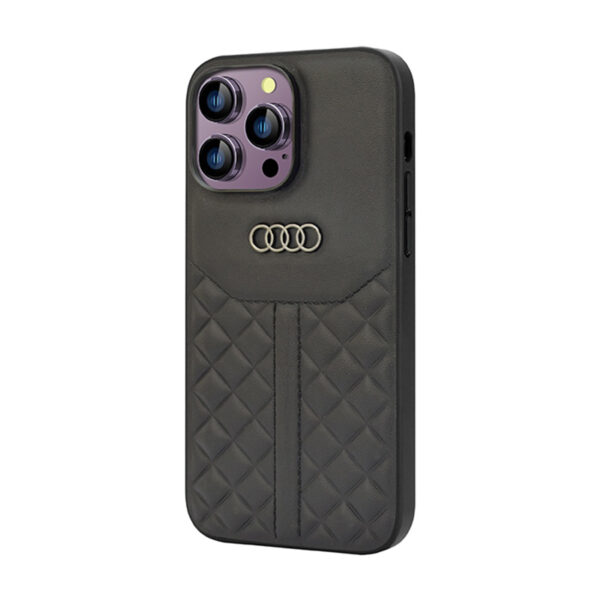 Audi Genuine Leather - Etui iPhone 14 Pro Max (Czarny) - obrazek 3