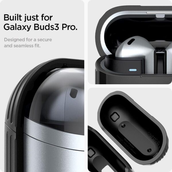 Spigen Rugged Armor - Etui do Samsung Galaxy Buds 3 / 3 Pro (Matte Black) - obrazek 15