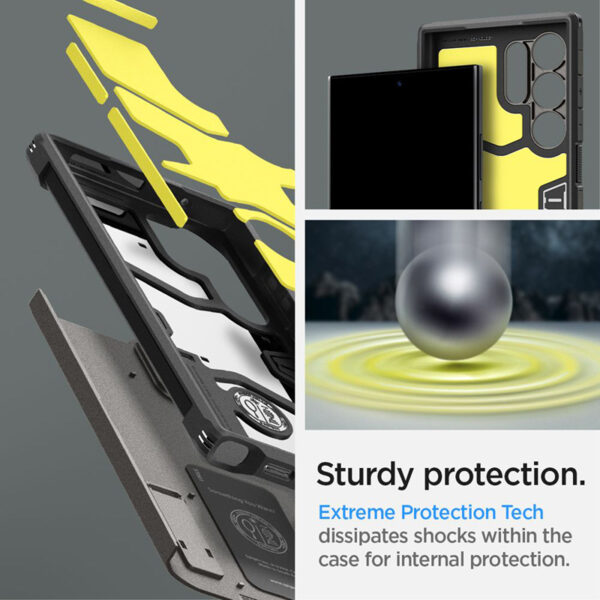 Spigen Tough Armor - Etui do Samsung Galaxy S24 Ultra (Gunmetal) - obrazek 11