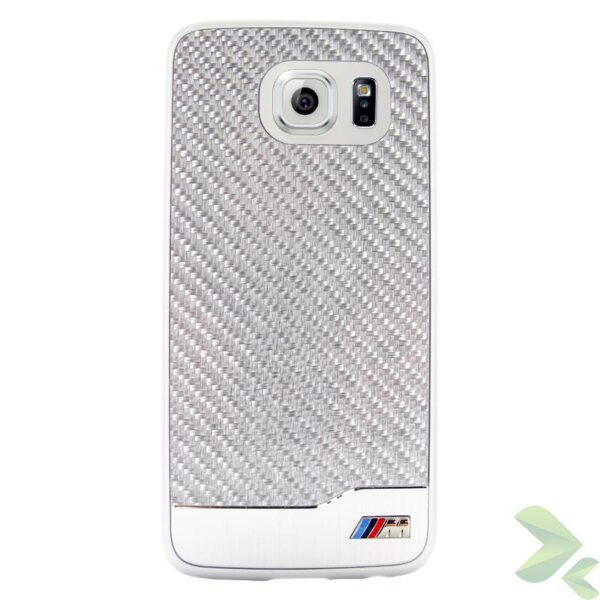 BMW M Edition Carbon & Aluminium Hard Case - Etui Samsung Galaxy S6 (srebrny) - obrazek 2