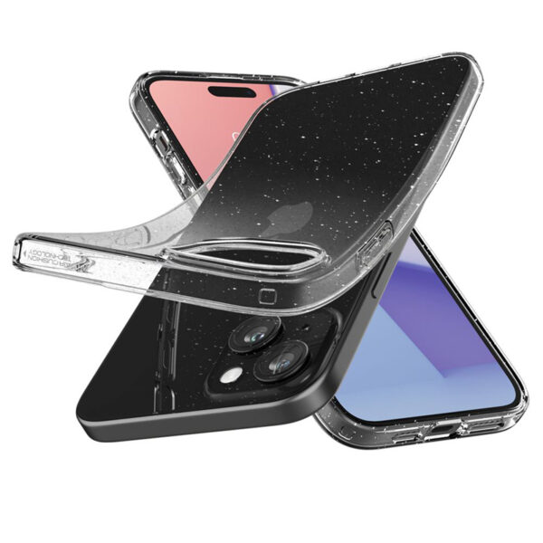 Spigen Liquid Crystal Glitter - Etui do iPhone 15 (Przezroczysty) - obrazek 7