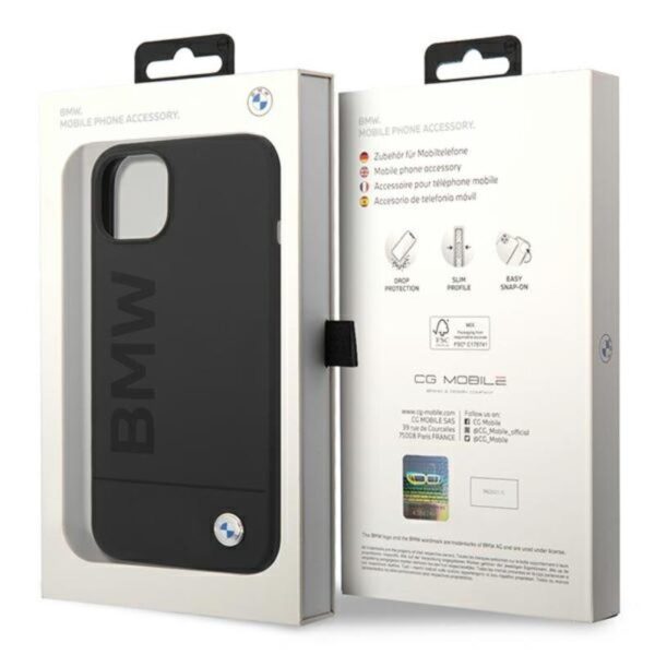 BMW Silicone Signature Logo Magsafe - Etui iPhone 14 Plus (czarny) - obrazek 9