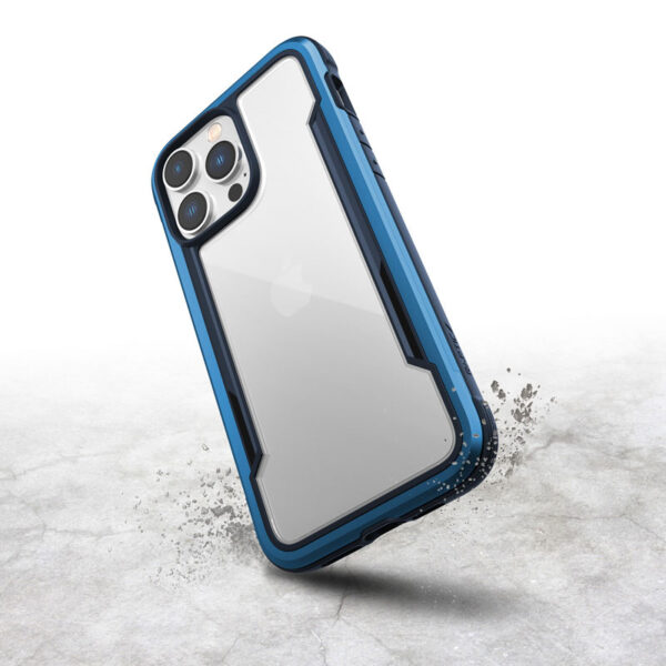 X-Doria Raptic Shield - Etui aluminiowe iPhone 14 Pro Max (Drop-Tested 3m) (Marine Blue) - obrazek 10