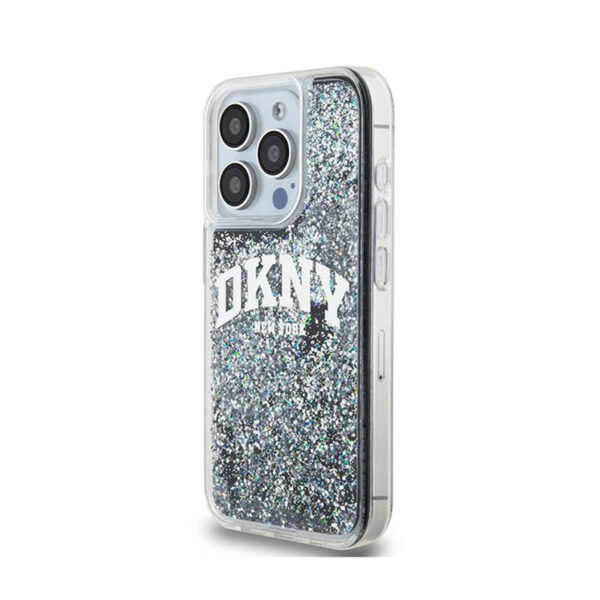 DKNY Liquid Glitter Big Logo - Etui iPhone 13 Pro (czarny) - obrazek 2