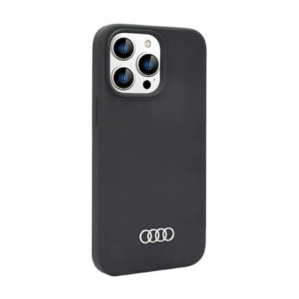 Audi Silicone Case - Etui iPhone 14 Pro Max (Czarny) - obrazek 2