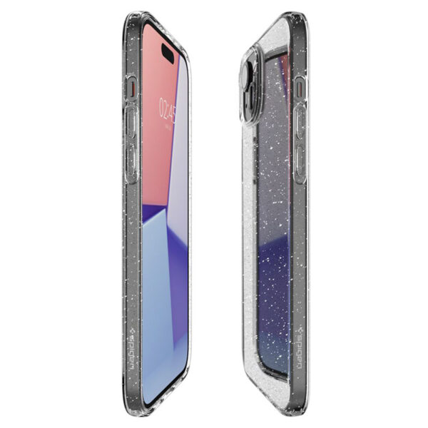 Spigen Liquid Crystal Glitter - Etui do iPhone 15 (Przezroczysty) - obrazek 9