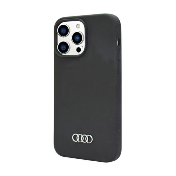 Audi Silicone Case - Etui iPhone 14 Pro Max (Czarny) - obrazek 3