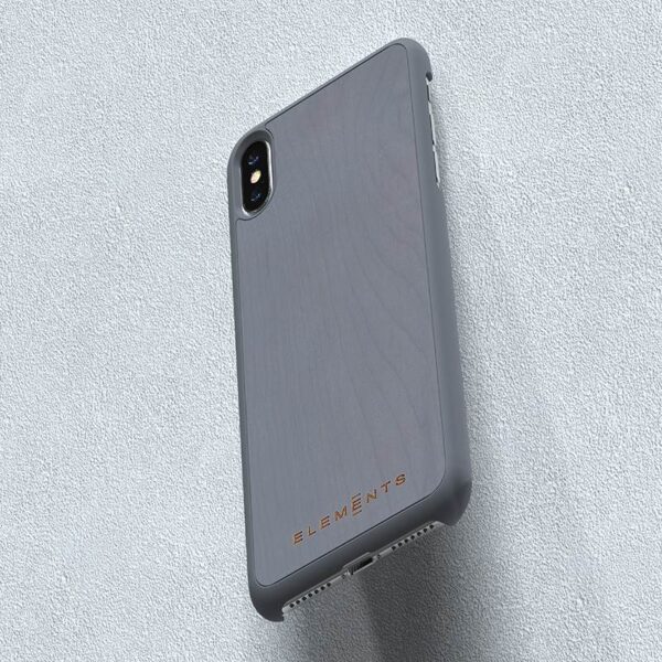 Nordic Elements Original Gefion - Drewniane etui iPhone Xs Max (Mid Grey) - obrazek 9