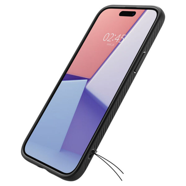 Spigen Liquid Air - Etui do iPhone 15 (Matte Black) - obrazek 10