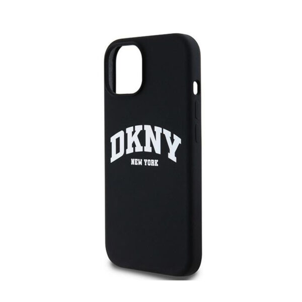 DKNY Liquid Silicone White Printed Logo MagSafe - Etui iPhone 12 / iPhone 12 Pro (czarny) - obrazek 6