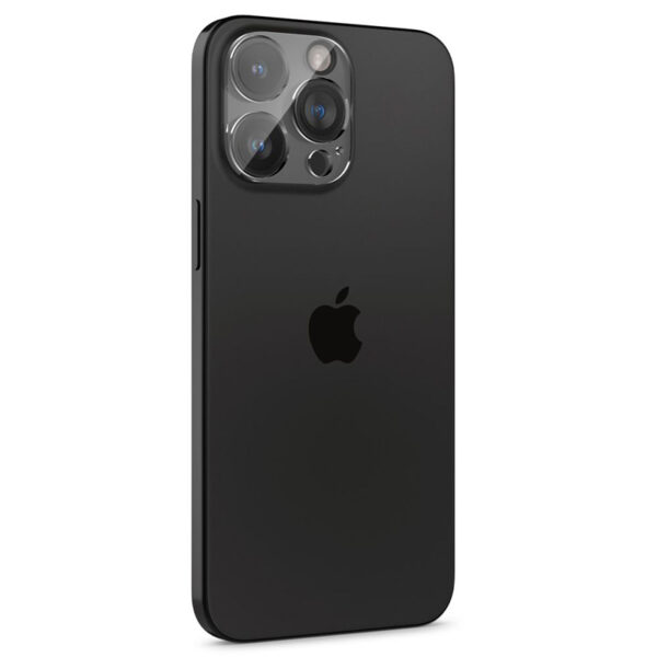 Spigen Optik.TR Camera Protector - Szkło ochronne na obiektyw do iPhone 15 Pro / 15 Pro Max / iPhone 14 Pro / 14 Pro Max (2 szt) (Przezroczysty) - obrazek 2