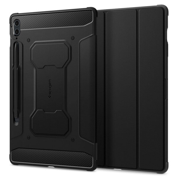 Spigen Rugged Armor Pro - Etui do Samsung Galaxy Tab S9 FE+ 12.4" (Czarny) - obrazek 2