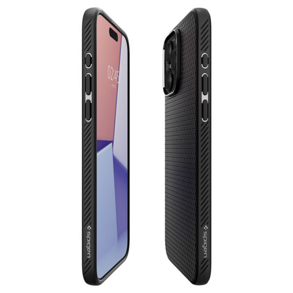 Spigen Liquid Air - Etui do iPhone 15 Pro Max (Matte Black) - obrazek 8