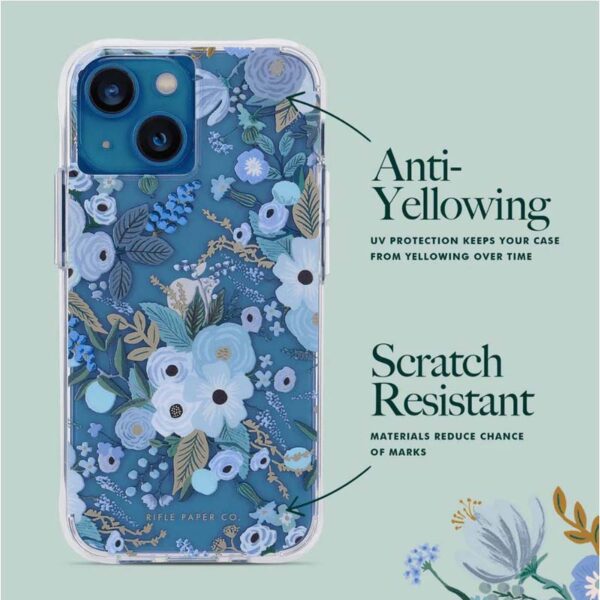 Rifle Paper Clear - Etui iPhone 14 Plus (Garden Party Blue) - obrazek 6