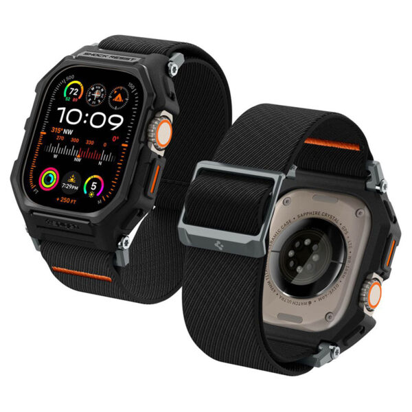 Spigen Lite Fit "Pro" - Etui z paskiem do Apple Watch Ultra 1/2 49 mm (Matte Black) - obrazek 9