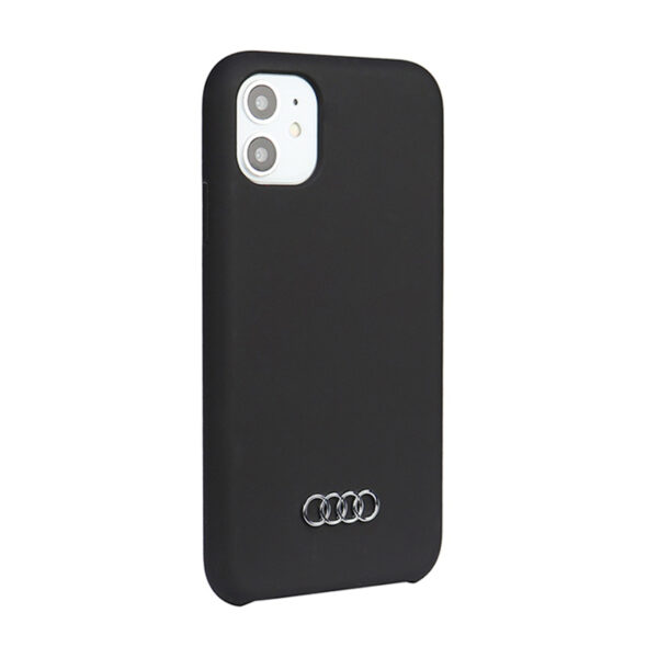 Audi Silicone Case - Etui iPhone 11 (Czarny) - obrazek 2